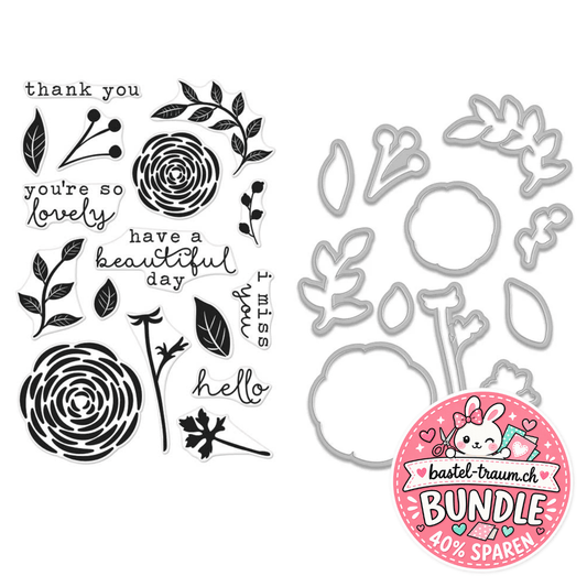 Hero Arts You're So Lovely Clear Stamps 4x6 + Frame Cuts Stanzen