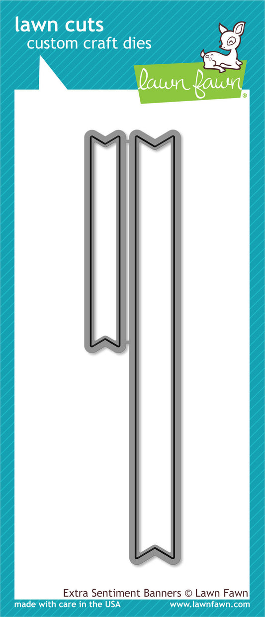 Lawn Fawn extra sentiment banners Stand Alone Stanzen