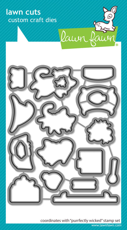 Lawn Fawn purrfectly wicked lawn cuts Outline Stanzen