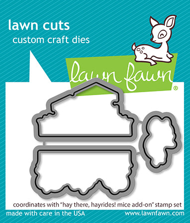 Lawn Fawn - Hay There, Hayrides! Mice Add-On Lawn Cuts - Stanzschablonen