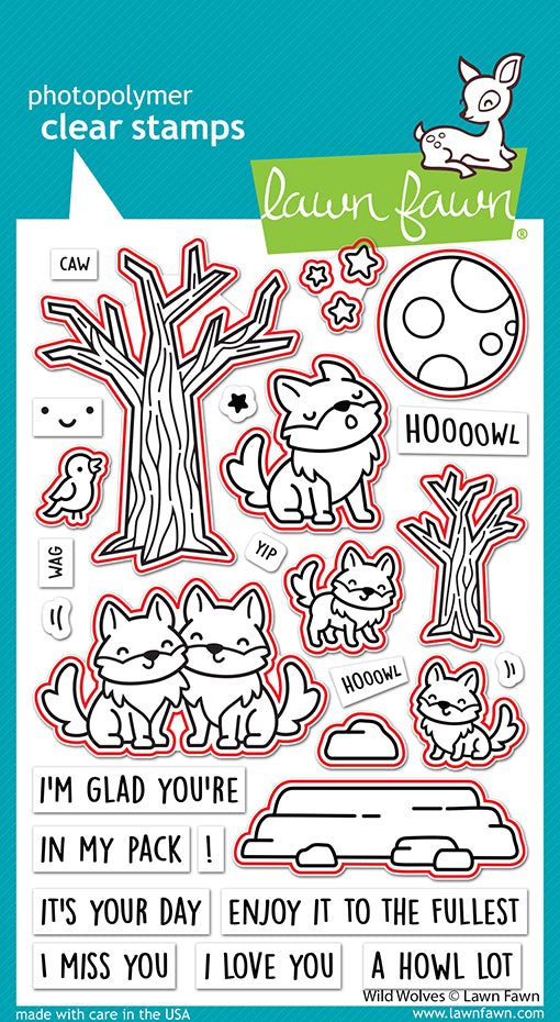 Lawn Fawn - Wild Wolves Lawn Cuts - Stanzschablonen