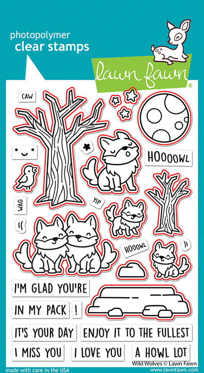 Lawn Fawn - Wild Wolves Lawn Cuts - Stanzschablonen