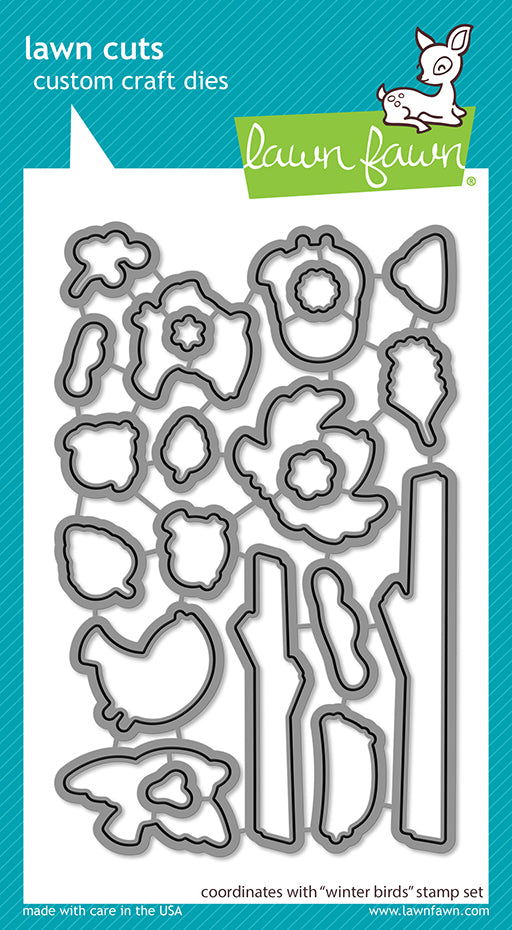 Lawn Fawn - Winter Birds Lawn Cuts - Stanzschablonen