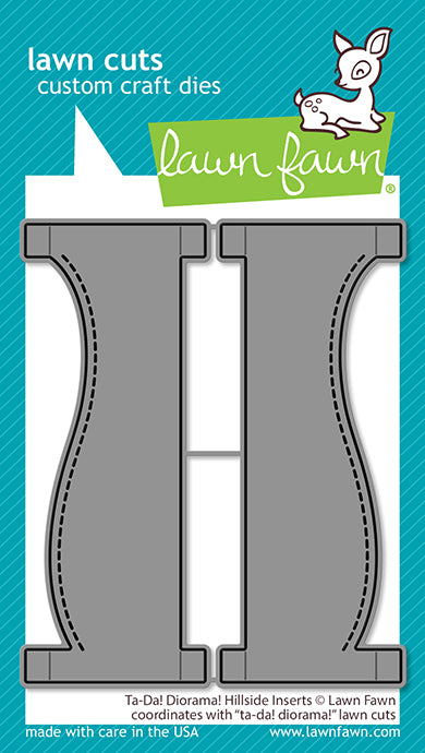 Lawn Fawn - Ta-Da! Diorama! Hillside Inserts - Stand alone Stanzschablonen