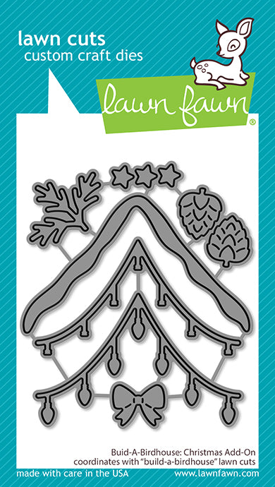 Lawn Fawn - Build-A-Birdhouse Christmas Add-On - Stand alone Stanzschablonen
