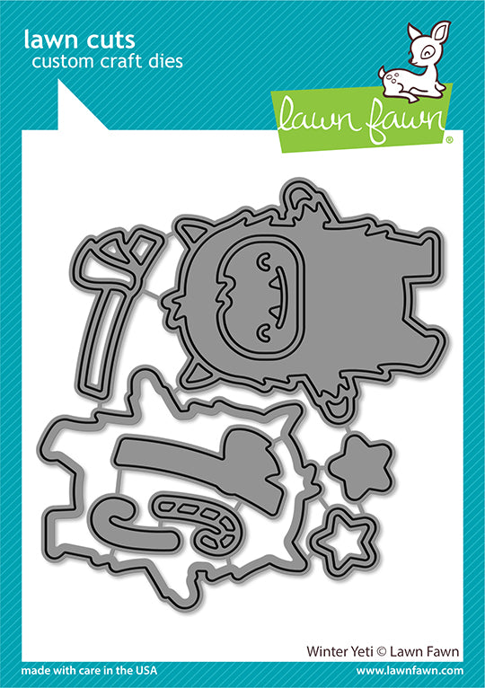 Lawn Fawn - Winter Yeti - Stand alone Stanzschablonen