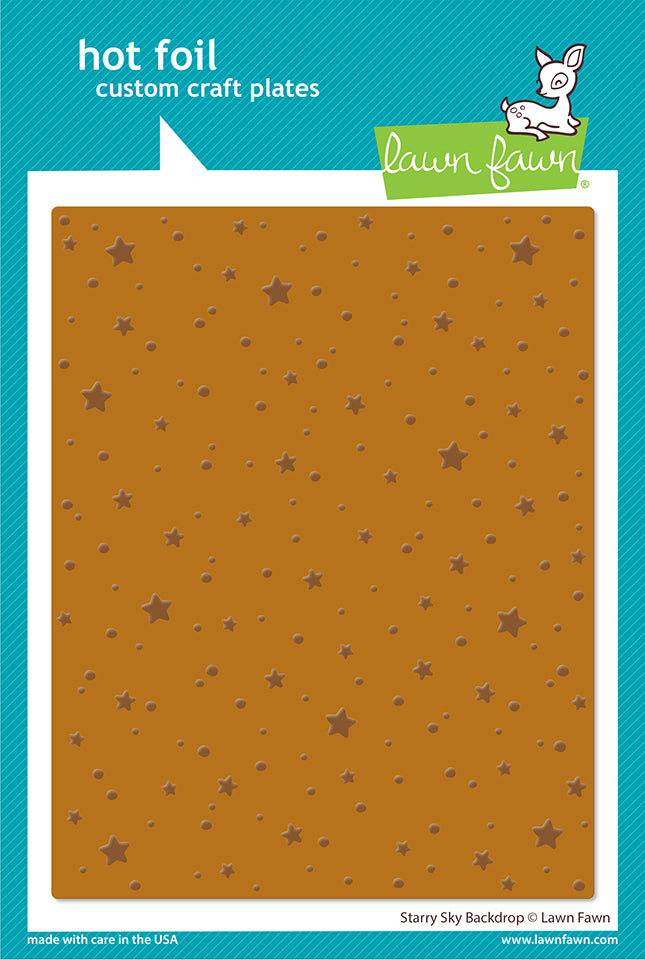 Lawn Fawn - Starry Sky Background -  Hot Foil Plate