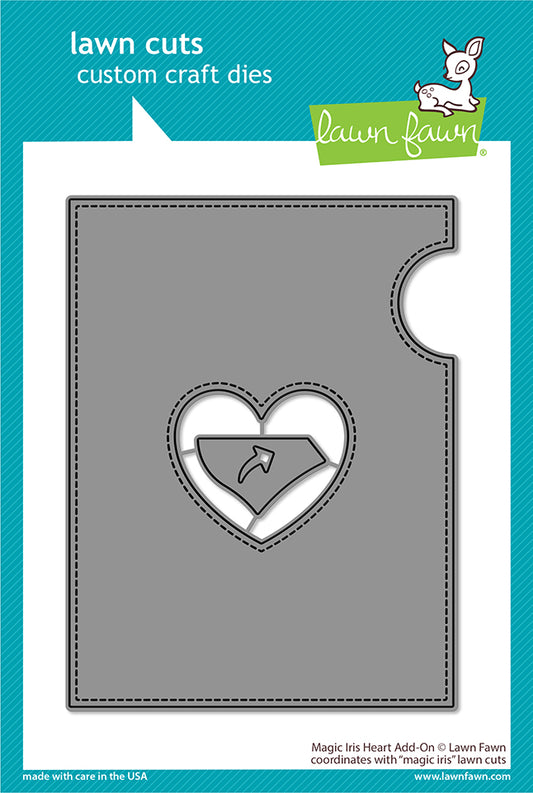 Lawn Fawn - Magic iris heart add-on - Stand Alone Stanzen