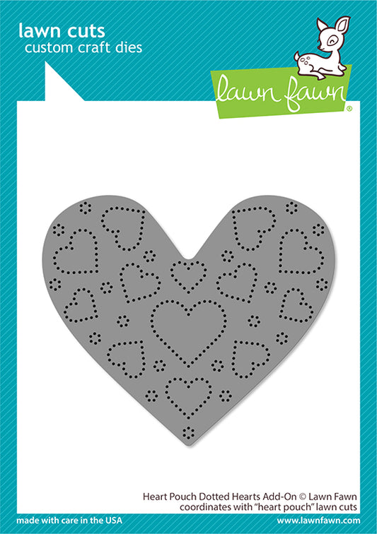Lawn Fawn - Heart pouch dotted hearts add-on - Stand Alone Stanzen