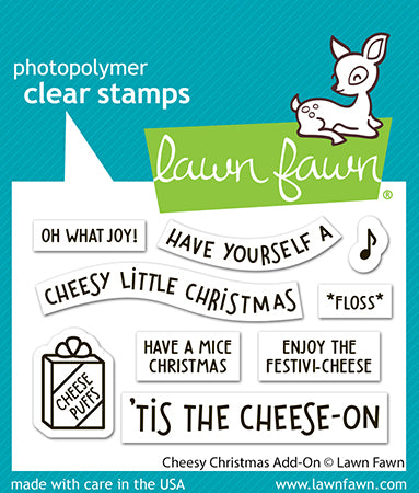 Lawn Fawn - Cheesy Christmas Add-On - 2x3 StempelLawn Fawn - Cheesy Christmas Add-On - 2x3 Stempel