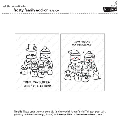 Frosty Family Add-On Stempel Set