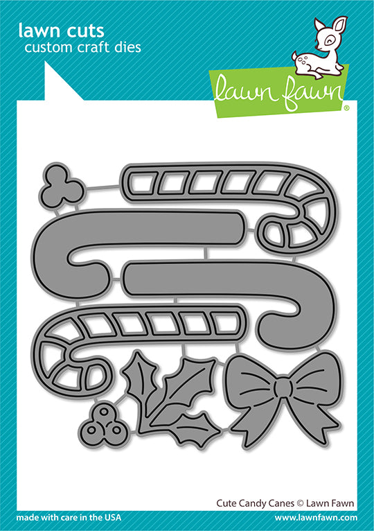 Lawn Fawn Cute Candy Canes Stand Alone Stanzen