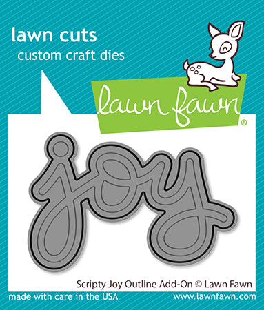 Lawn Fawn - Scripty Joy Outline Add-On - Stand Alone Stanzen