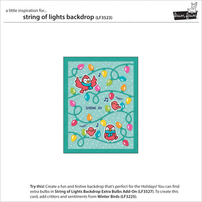 Lawn Fawn - String Of Lights Backdrop - Stand Alone Stanzen