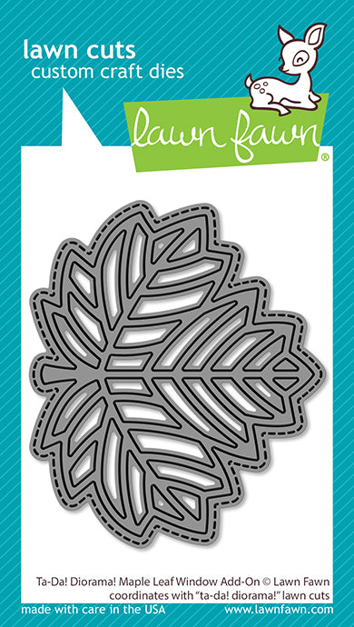 Lawn Fawn - Ta-Da! Diorama! Maple Leaf Window Add-On Die