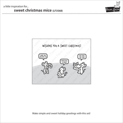 Lawn Fawn sweet christmas mice