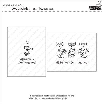 Lawn Fawn sweet christmas mice