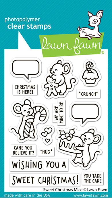 Lawn Fawn sweet christmas mice