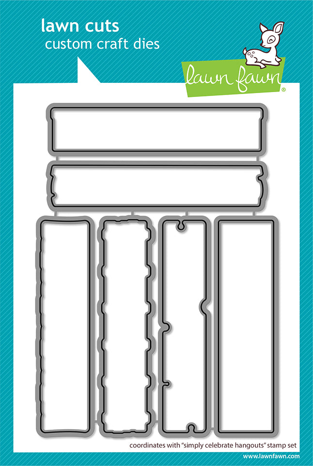 Lawn Fawn Simply Celebrate Hangouts – Outline Stanzen für präzises Ausstanzen