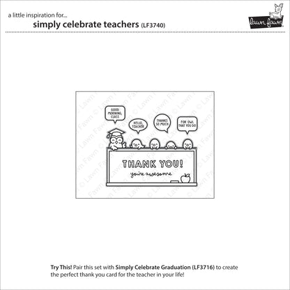 Lawn Fawn simply celebrate teachers