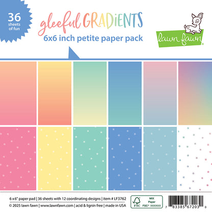 Petite Paper Pack 15,2×15,2 cm Gleeful Gradients