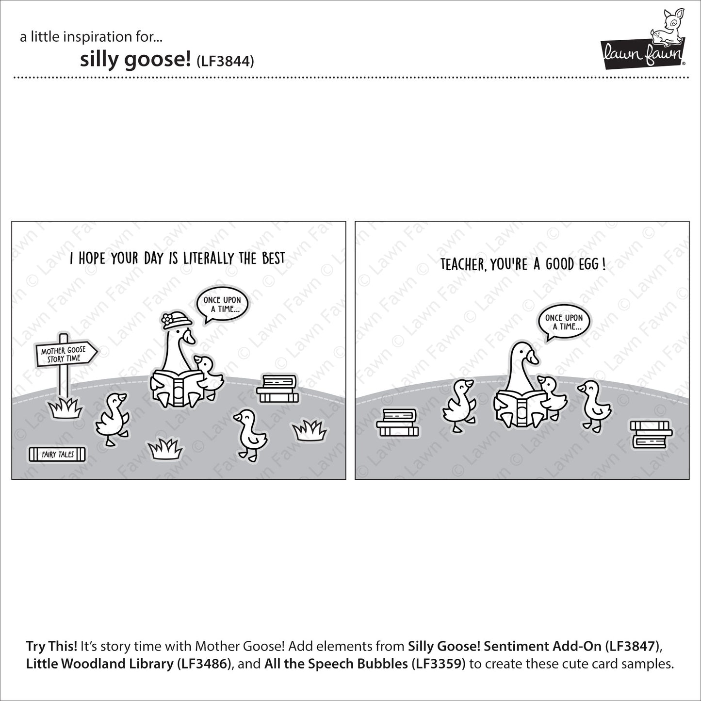 Lawn Fawn silly goose!