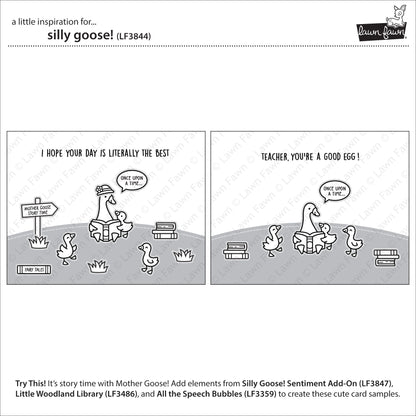 Lawn Fawn silly goose!