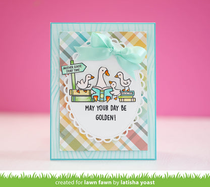 Lawn Fawn silly goose! sentiment add-on