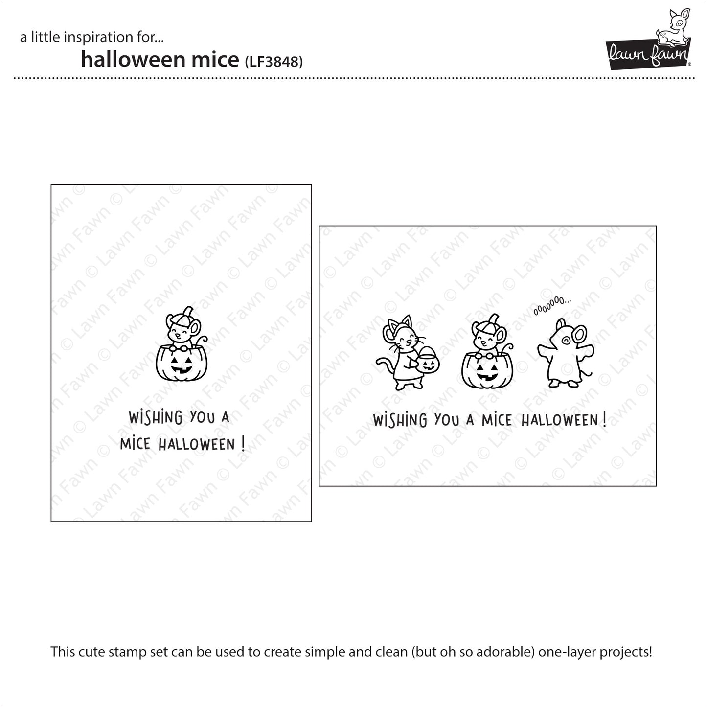 Lawn Fawn halloween mice