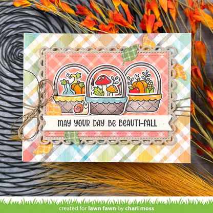 Lawn Fawn spring basket add-on: fall