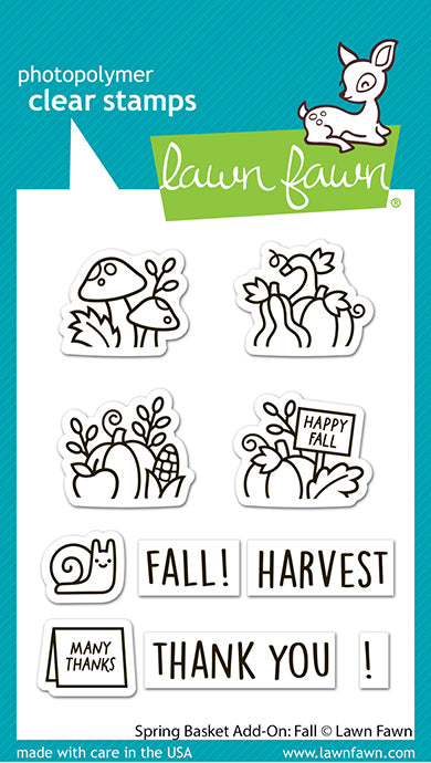 Lawn Fawn spring basket add-on: fall
