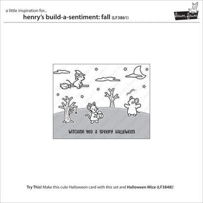 Lawn Fawn henry's build-a-sentiment: fall
