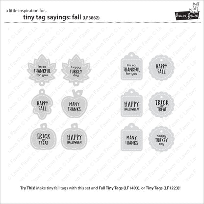 Lawn Fawn tiny tag sayings: fall