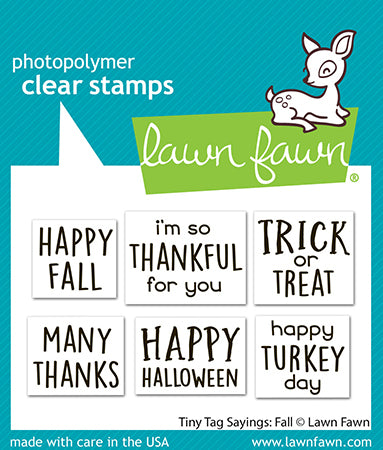 Lawn Fawn tiny tag sayings: fall