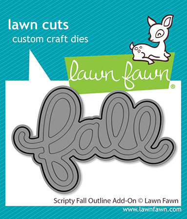 Lawn Fawn scripty fall outline add-on