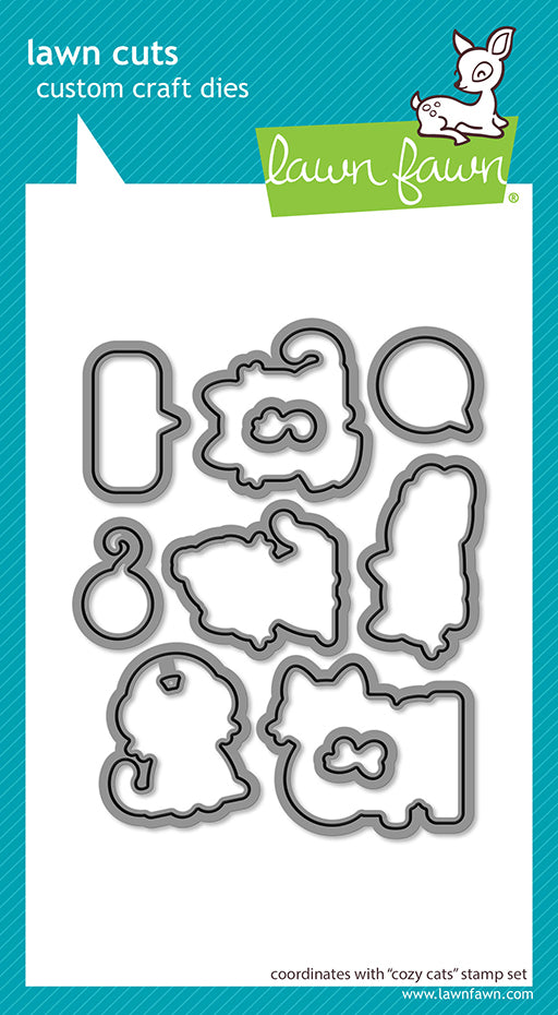 Lawn Fawn cozy cats lawn cuts