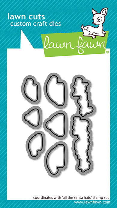 Lawn Fawn all the santa hats lawn cuts