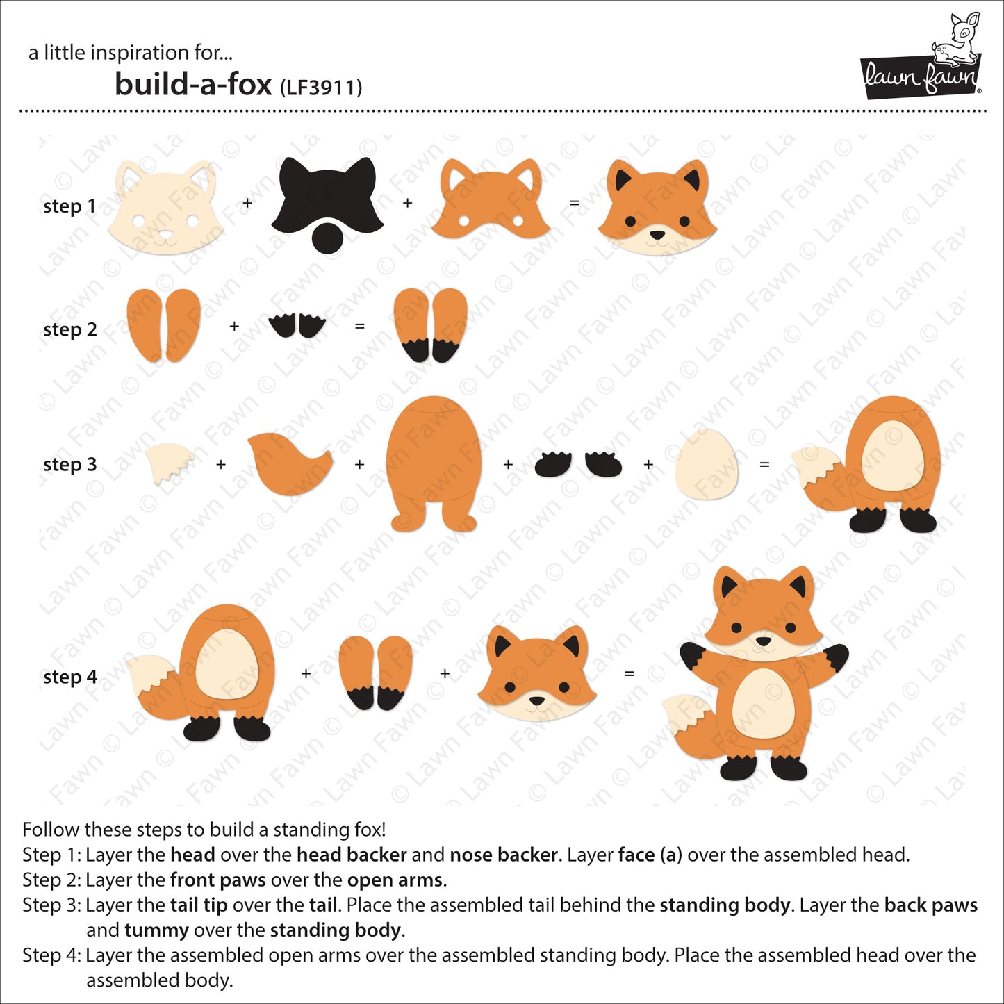Lawn Fawn build-a-fox