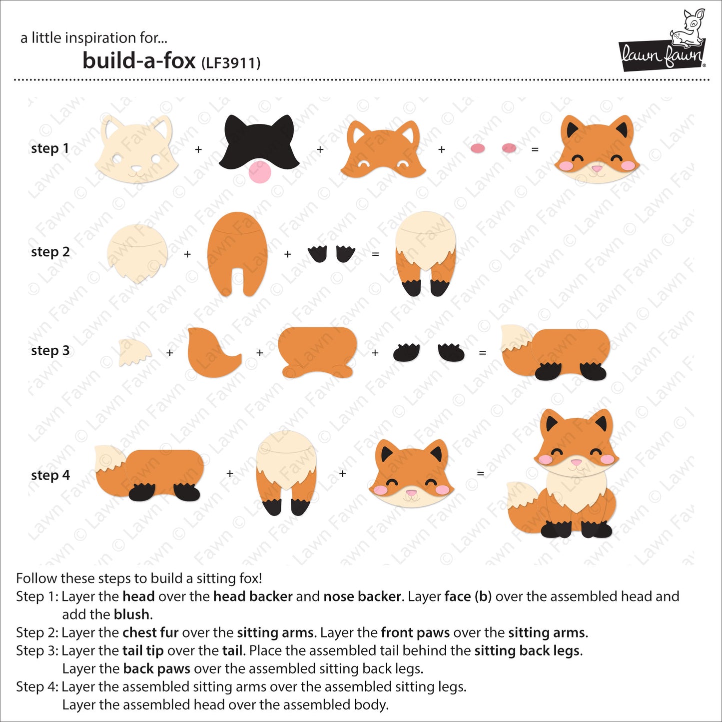 Lawn Fawn build-a-fox