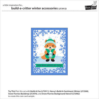 Lawn Fawn build-a-critter winter accessories