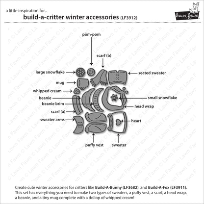 Lawn Fawn build-a-critter winter accessories
