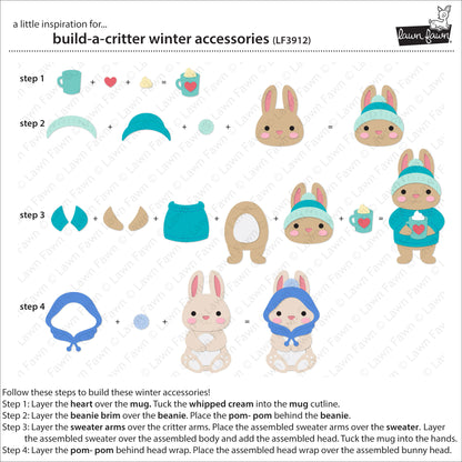Lawn Fawn build-a-critter winter accessories