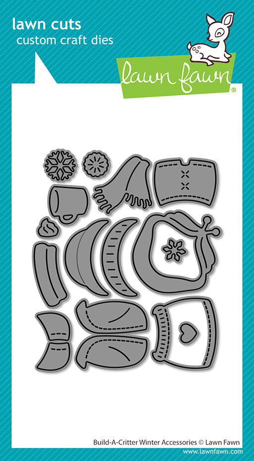 Lawn Fawn build-a-critter winter accessories