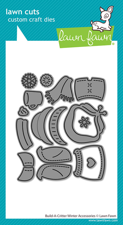 Lawn Fawn build-a-critter winter accessories