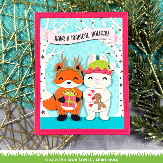 Lawn Fawn build-a-critter christmas accessories