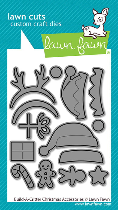Lawn Fawn build-a-critter christmas accessories