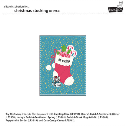 Lawn Fawn christmas stocking