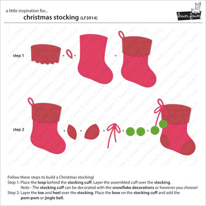 Lawn Fawn christmas stocking