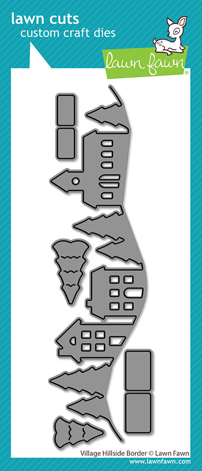 Lawn Fawn village hillside border