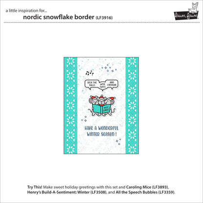 Lawn Fawn nordic snowflake border